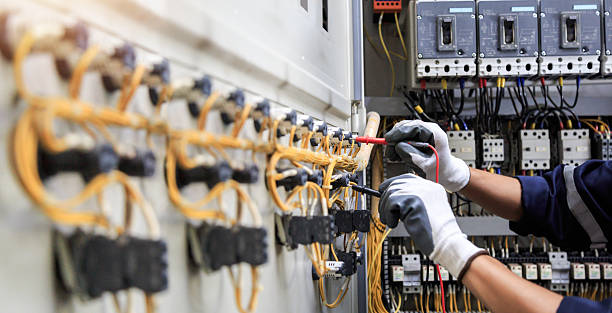 Professional Electrician technician working in Irving, TX